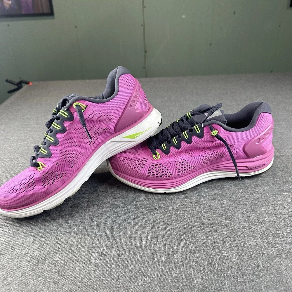NIKE LUNARGLIDE +5 pink Running Training Shoes‎ 599395-610 Women's 8